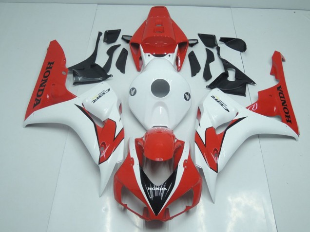 Carénage CBR 1000 RR 2006-2007 - Orange Rouge et Blanc Carénage CBR 1000 RR 2006-2007 - Orange Rouge et Blanc