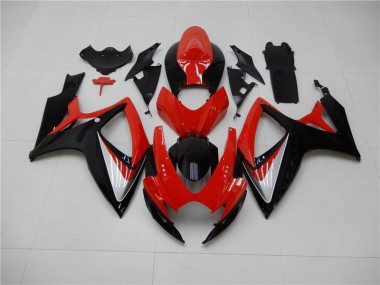 Acheter Kit Carénages GSXR 600 / 750 K6 2006-2007 - Rouge Noir