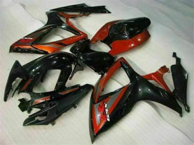 Acheter Carrosserie GSXR 600 / 750 K6 2006-2007 - Noir Rouge