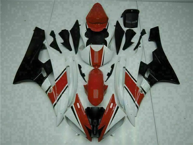Kit Carénages R6 2006-2007 - Rouge Blanc Kit Carénages R6 2006-2007 - Rouge Blanc
