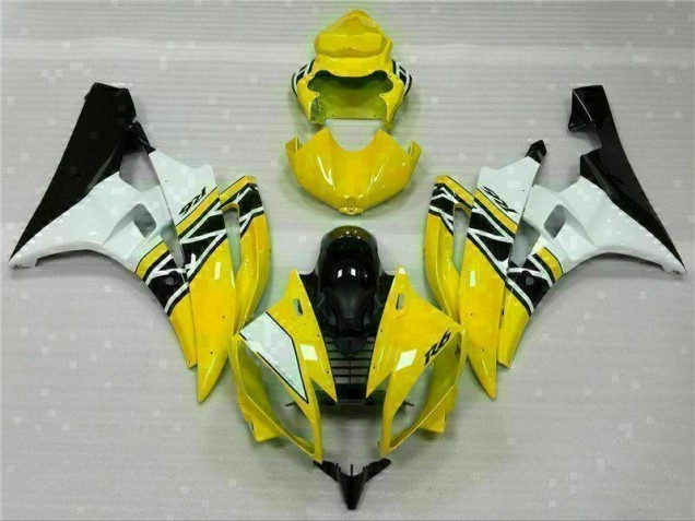 Carénages R6 2006-2007 - Jaune Blanc Noir