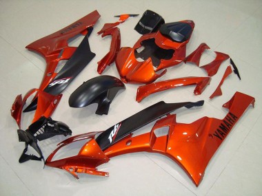 Acheter Carénage R6 2006-2007 - Orange Noir Mat