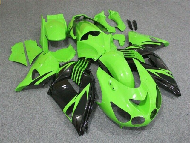 Carénage ZX14R ZZR 1400 2006-2011 - Vert Noir Carénage ZX14R ZZR 1400 2006-2011 - Vert Noir