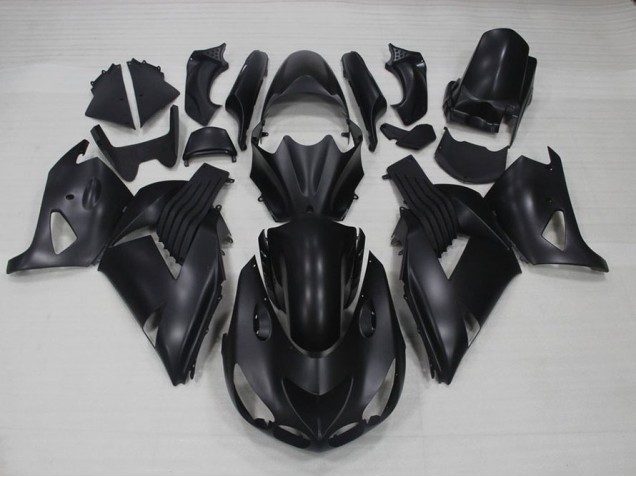 Carénages ZX14R ZZR 1400 2006-2011 - Noir Mat Carénages ZX14R ZZR 1400 2006-2011 - Noir Mat