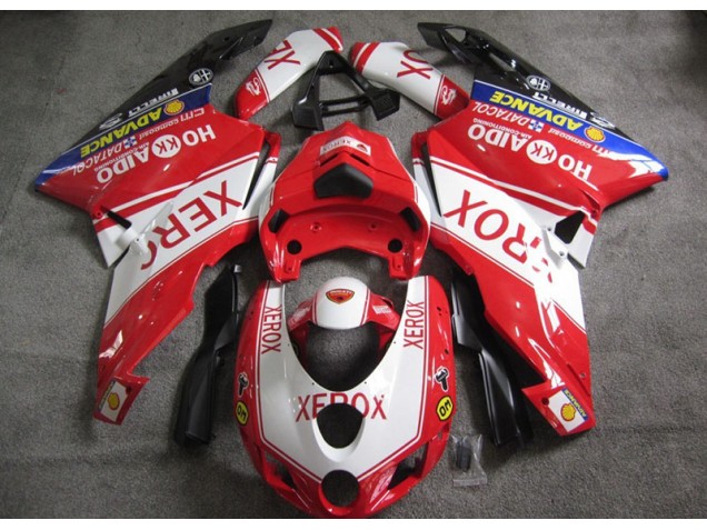 Carénage Ducati 749 2005-2006 - Rouge Blanc Xerox