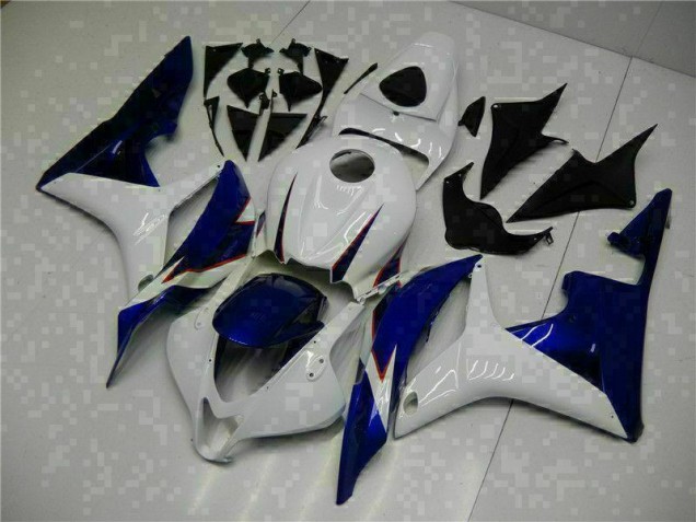 Carénage CBR 600 RR 2007-2008 - Blanc Bleu Carénage CBR 600 RR 2007-2008 - Blanc Bleu