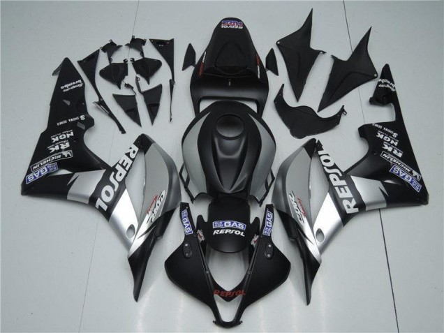 Carénage CBR 600 RR 2007-2008 - Argent Repsol Noir Carénage CBR 600 RR 2007-2008 - Argent Repsol Noir