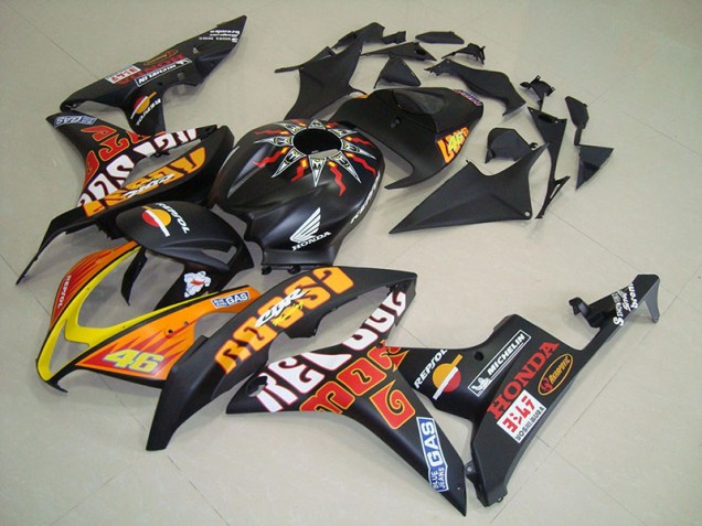 Carénage CBR 600 RR 2007-2008 - Noir Mat Rossi Carénage CBR 600 RR 2007-2008 - Noir Mat Rossi