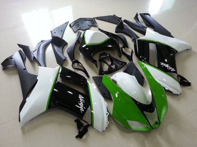 Carénage ZX6R 2007-2008 - Vert Noir Blanc Carénage ZX6R 2007-2008 - Vert Noir Blanc