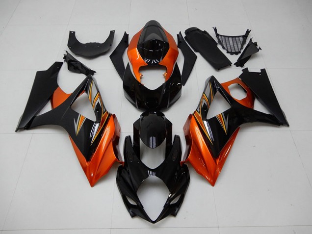 Carénage GSXR 1000 K7 2007-2008 - Orange Noir Carénage GSXR 1000 K7 2007-2008 - Orange Noir
