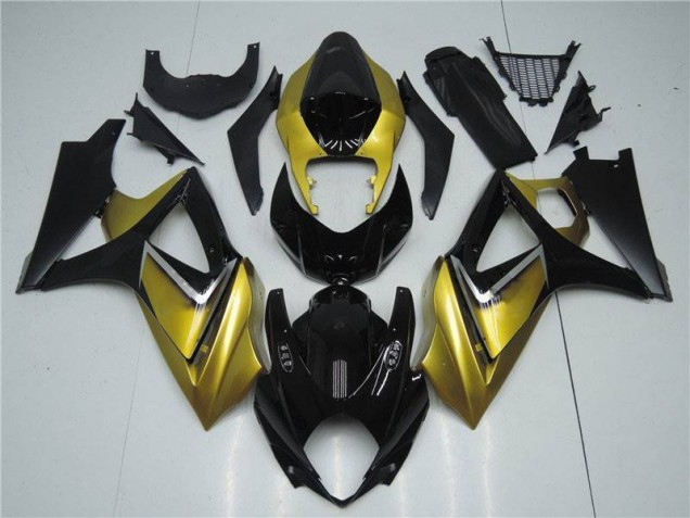 Carénages GSXR 1000 K7 2007-2008 - Or Noir Carénages GSXR 1000 K7 2007-2008 - Or Noir