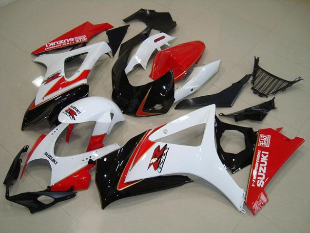 Carénage GSXR 1000 K7 2007-2008 - Blanc Rouge Noir Carénage GSXR 1000 K7 2007-2008 - Blanc Rouge Noir