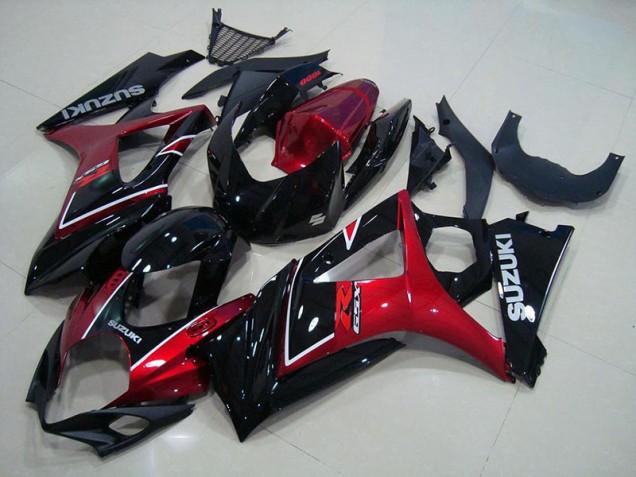Carénages GSXR 1000 K7 2007-2008 - Rouge Noir
