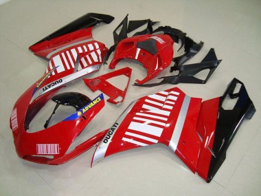Acheter Kit Carénages Complet Ducati 848 1098 1198 2007-2014 - Rouge Blanc