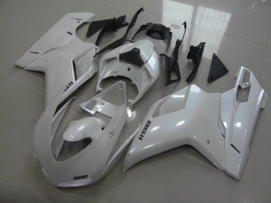 Acheter Carénage Ducati 848 1098 1198 2007-2014 - Pear Blanc Noir Décalque