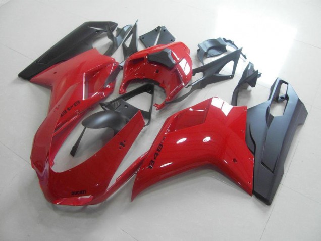 Carénage Ducati 848 1098 1198 2007-2014 - Rouge Noir Carénage Ducati 848 1098 1198 2007-2014 - Rouge Noir