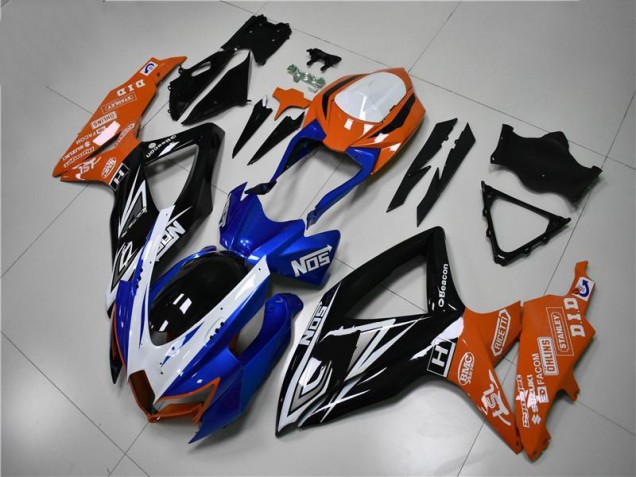 Carénage GSXR 600 / 750 K8 2008-2010 - Bleu Orange Carénage GSXR 600 / 750 K8 2008-2010 - Bleu Orange