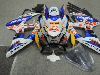 Acheter Carénage GSXR 600 K8 2008-2010 - Blanc Bleu Dark Dog