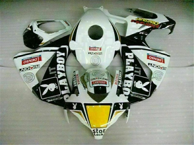 Carénages CBR 1000 RR 2008-2011 - Blanc Noir Playboy Carénages CBR 1000 RR 2008-2011 - Blanc Noir Playboy