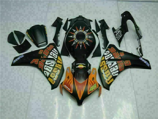 Carénage CBR 1000 RR 2008-2011 - Orange Noir