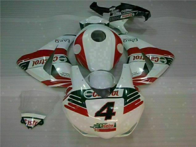 Carénage CBR 1000 RR 2008-2011 - Blanc Castrol 4 Carénage CBR 1000 RR 2008-2011 - Blanc Castrol 4