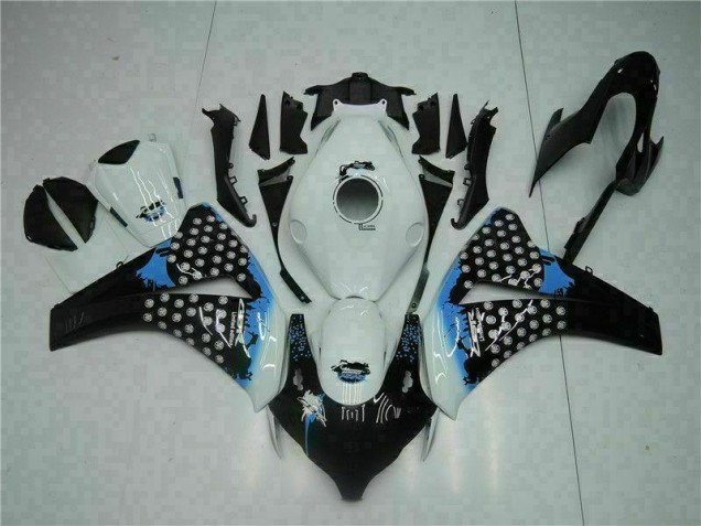 Kit Carénages Complet CBR 1000 RR 2008-2011 - Blanc Noir Kit Carénages Complet CBR 1000 RR 2008-2011 - Blanc Noir