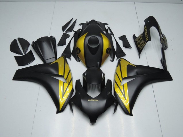 Carénage CBR 1000 RR 2008-2011 - Noir Mat et Or Carénage CBR 1000 RR 2008-2011 - Noir Mat et Or