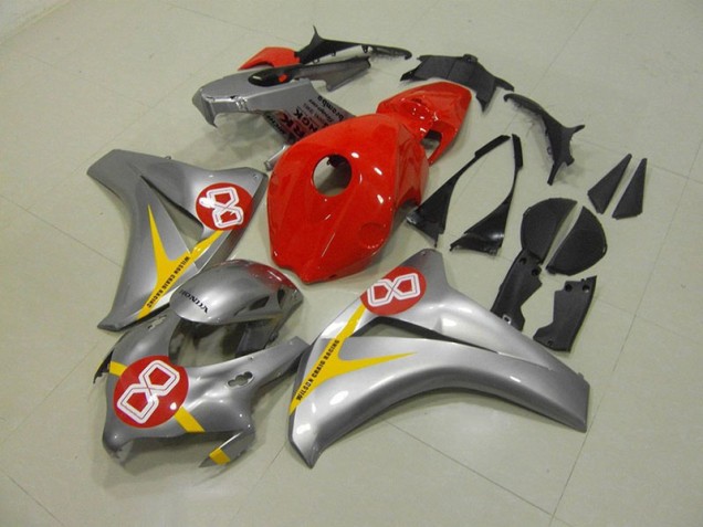 Carénage CBR 1000 RR 2008-2011 - Argent Rouge 8 Carénage CBR 1000 RR 2008-2011 - Argent Rouge 8