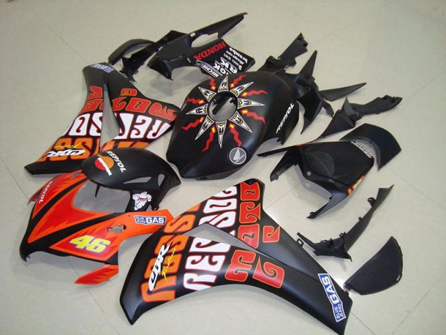 Carénage CBR 1000 RR 2008-2011 - Rossi Noir Mat Carénage CBR 1000 RR 2008-2011 - Rossi Noir Mat