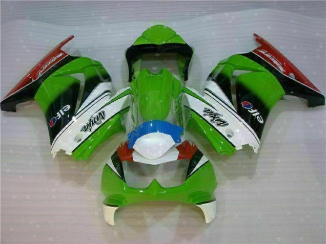 Carénage EX250 2008-2012 - Blanc Vert Noir Ninja Carénage EX250 2008-2012 - Blanc Vert Noir Ninja