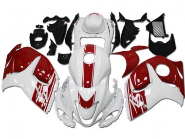 Acheter Carénages GSXR 1300 Hayabusa 2008-2019 - Blanc Rouge