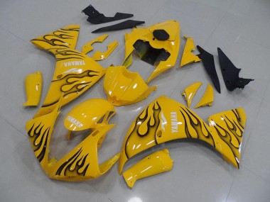 Acheter Carénage R1 2009-2011 - Jaune Noir Flamme