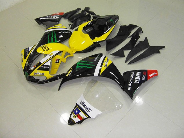 Carénages R1 2009-2011 - Jaune Monster Carénages R1 2009-2011 - Jaune Monster
