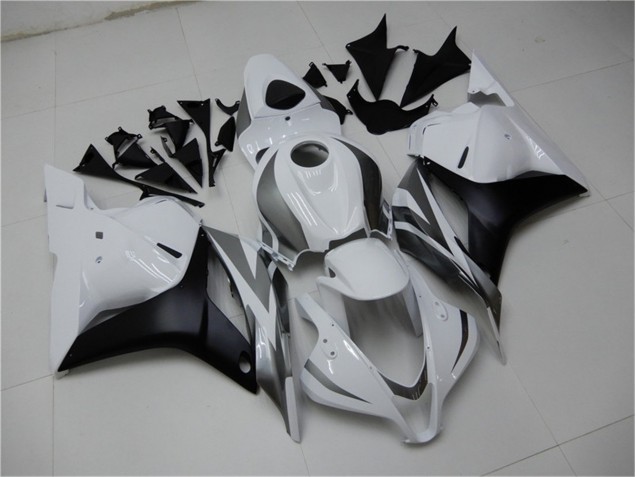 Carénage CBR 600 RR 2009-2012 - Blanc Argent Noir