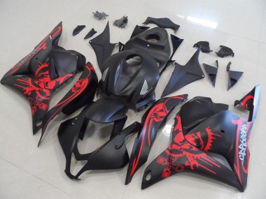 Acheter Carénage CBR 600 RR 2009-2012 - Noir Mat avec Rouge Crâne