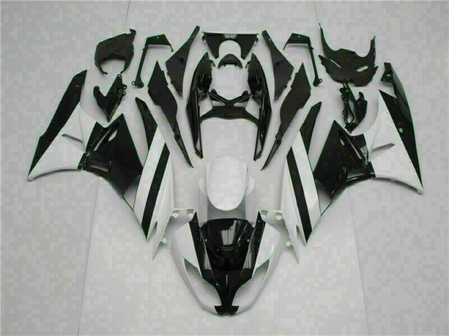 Carénage ZX6R 2009-2012 - Blanc Noir Carénage ZX6R 2009-2012 - Blanc Noir