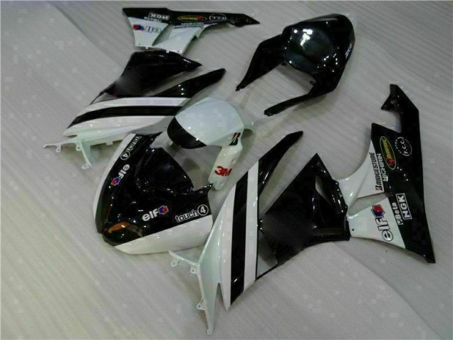 Carénages ZX6R 2009-2012 - Noir Blanc 3M Touch4 Carénages ZX6R 2009-2012 - Noir Blanc 3M Touch4