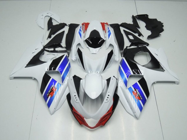 Carénage GSXR 1000 K9 2009-2016 - Blanc Bleu Noir Carénage GSXR 1000 K9 2009-2016 - Blanc Bleu Noir
