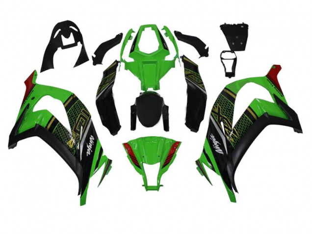 Carénages ZX10R 2011-2015 - Vert Noir Carénages ZX10R 2011-2015 - Vert Noir