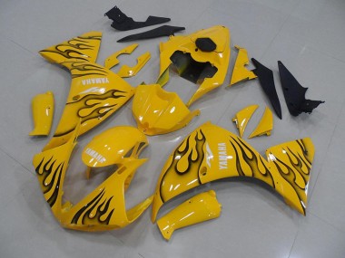 Acheter Carénage R1 2012-2014 - Jaune Noir Flamme