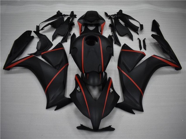 Carénage CBR 1000 RR 2012-2016 - Noir Mat Rouge Carénage CBR 1000 RR 2012-2016 - Noir Mat Rouge