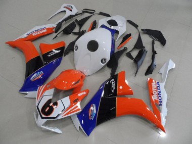 Acheter Carénage CBR 1000 RR 2012-2016 - Orange Blanc TT Legend