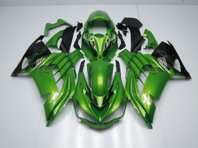 Carénage ZX14R ZZR 1400 2012-2021 - Vert Flamme Carénage ZX14R ZZR 1400 2012-2021 - Vert Flamme
