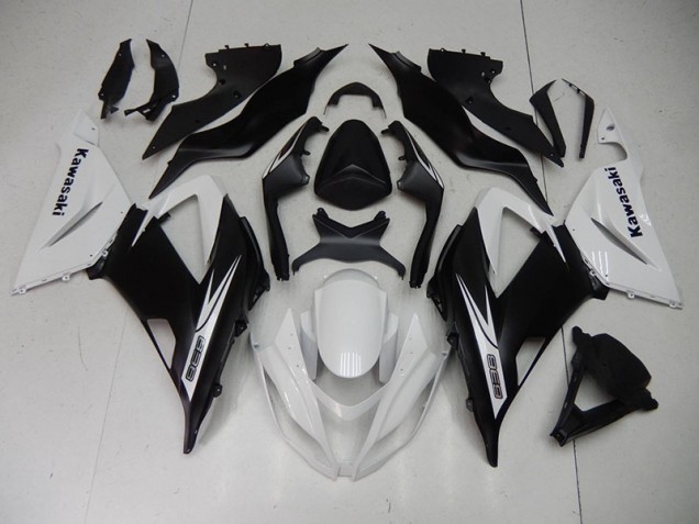 Carénage ZX6R 2013-2018 - Noir Blanc Carénage ZX6R 2013-2018 - Noir Blanc