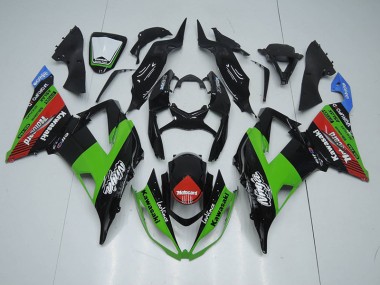 Acheter Carénage ZX6R 2013-2018 - Noir Vert Rouge card