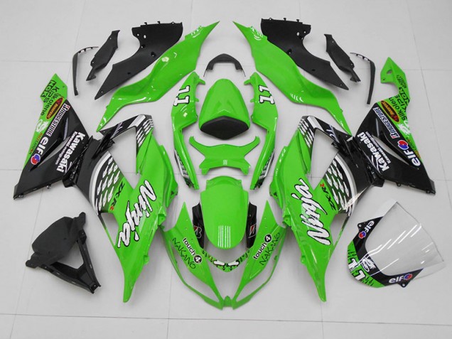 Carénage ZX6R 2013-2018 - Vert Noir 11 Carénage ZX6R 2013-2018 - Vert Noir 11