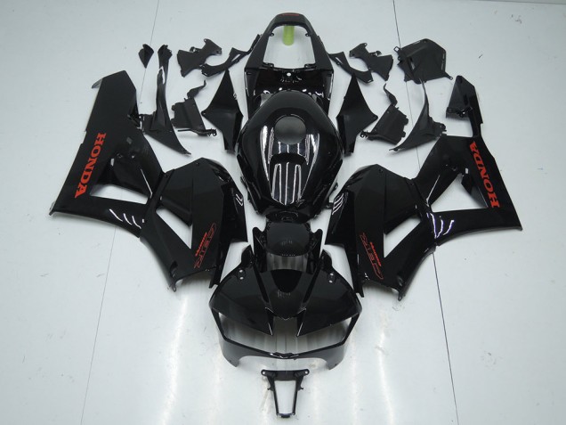 Carénage CBR 600 RR 2013-2023 - Noir Brillant avec Rouge Décalque Carénage CBR 600 RR 2013-2023 - Noir Brillant avec Rouge Décalque